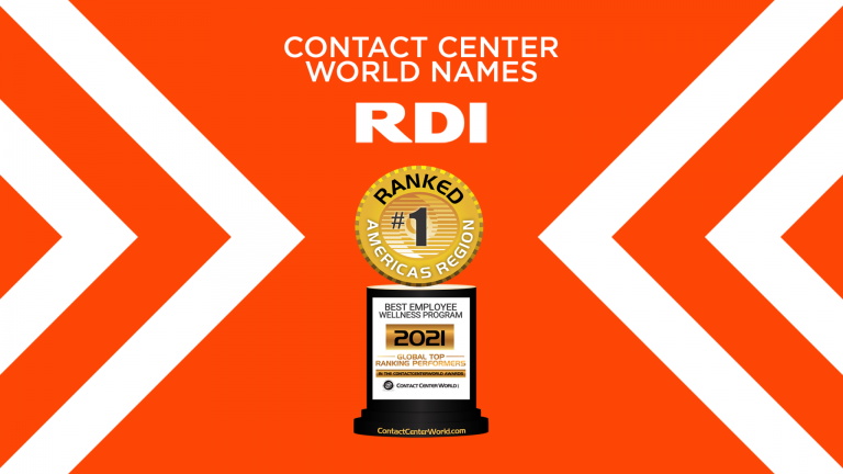 Contact Center World Names RDI Winner of the 2021 Gold Employee Wellness Program Award