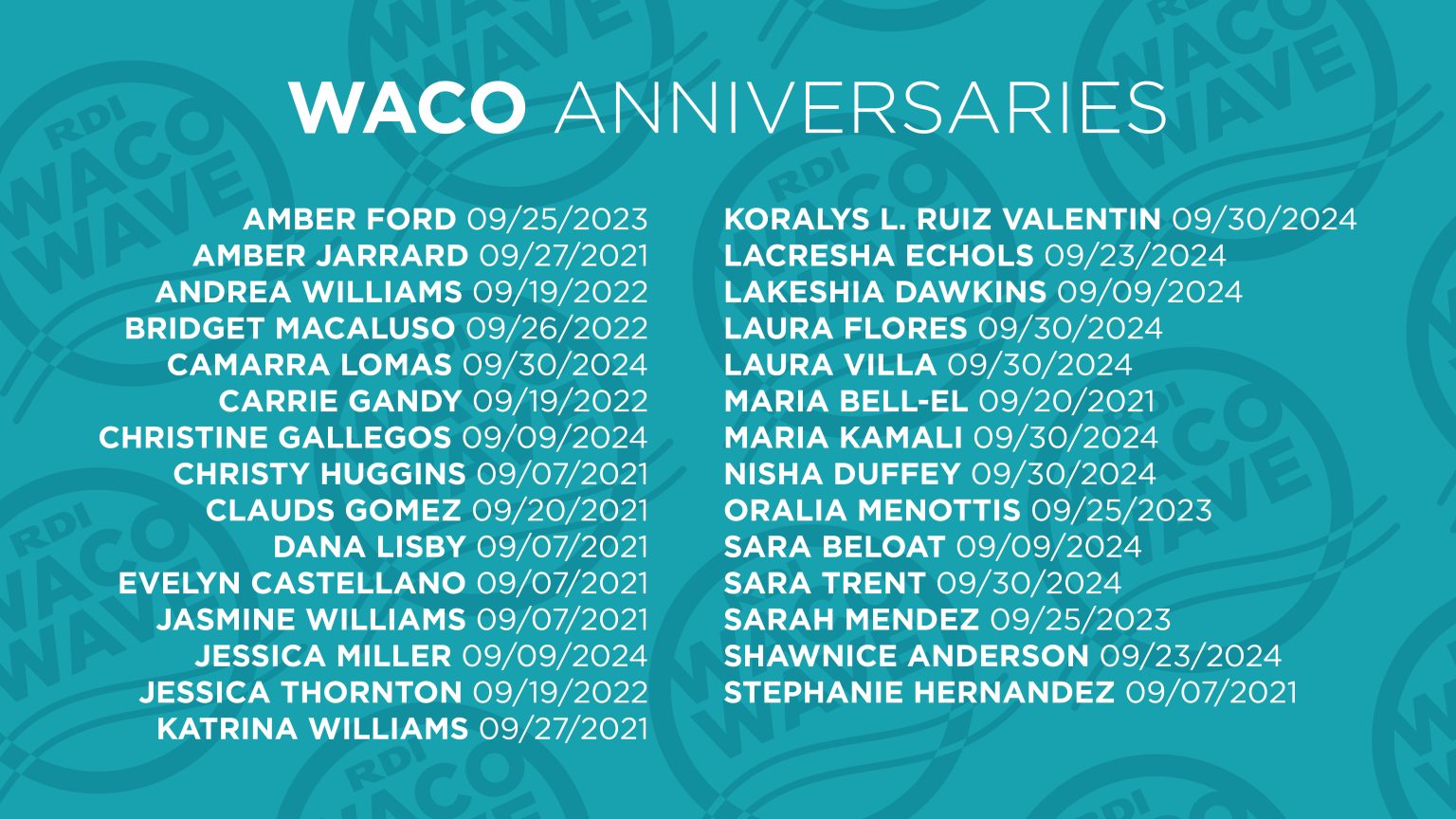TWT Anniversaries September25_06_Waco