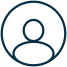 blue person icon